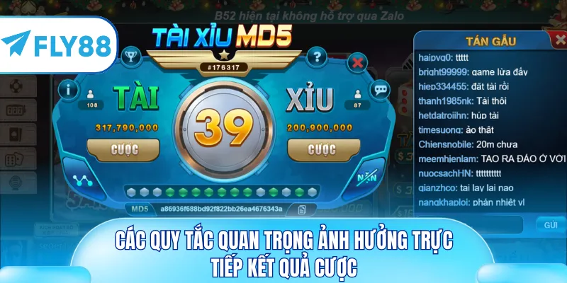 Các quy tắc quan trọng ảnh hưởng trực tiếp kết quả cược